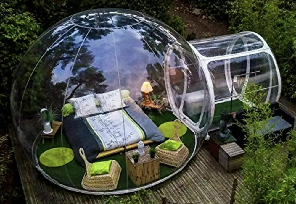 clear bubble tent