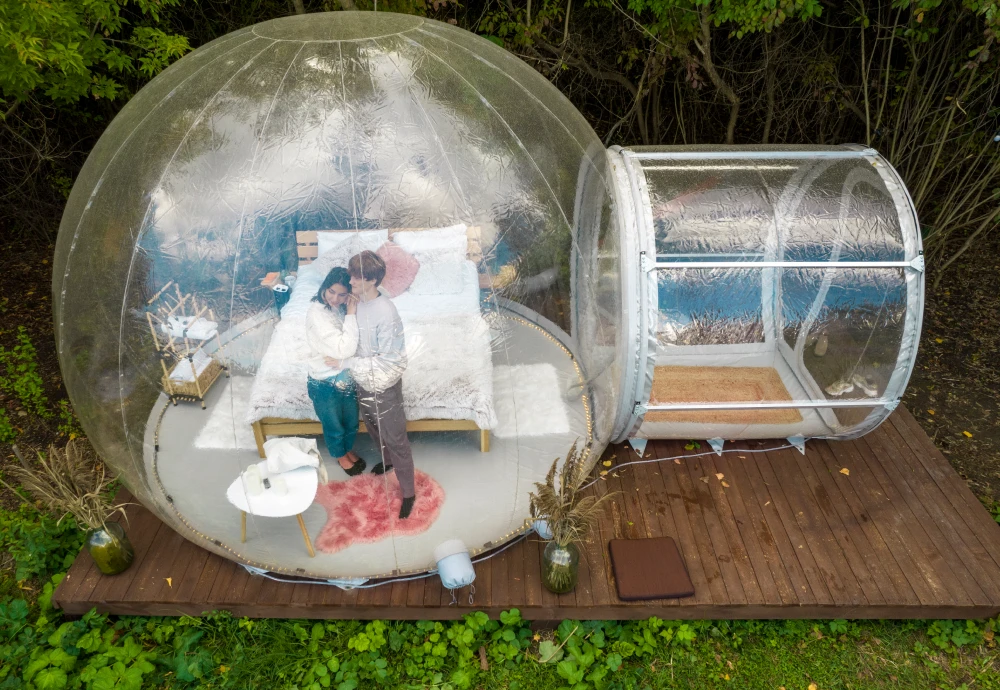 clear plastic bubble tent